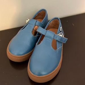 Venettini toddler classic t-strap blue school shoe, 26 or 10 Toddler